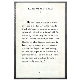Sugarboo Framed Ralph Waldo Emerson
