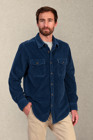 True Grit Cord Shirt with Contrast Cuff
