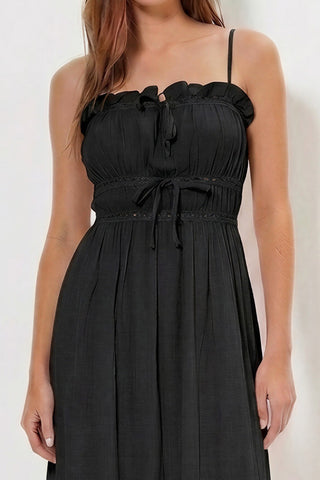 Samantha Smocking Ruffled Dress