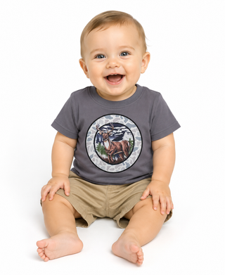 Baby Boy Camo Deer Print Tee
