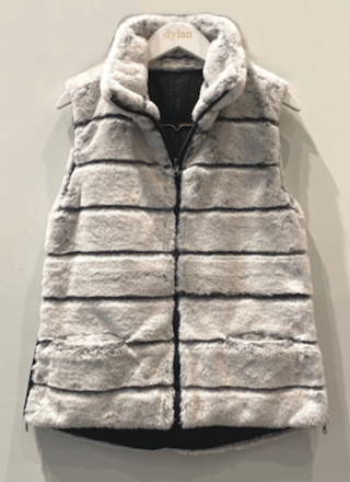 Dylan Jan Reversible Hi-Lo Fur Vest