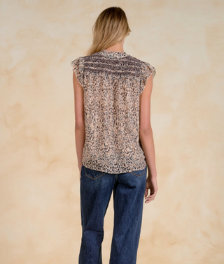 Elan Juliet Cap Sleeve Top
