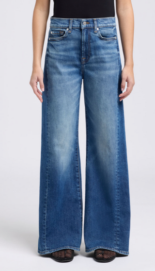 7 For all Mankind Lotta Tailorless in Blue Core