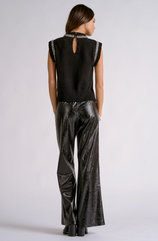 Elan Casey Rhinestone Sleeveless Top