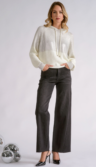 Elan Chrissy Two Tone Sweater