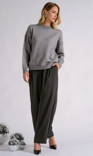 Elan Carrie Studded Sweater