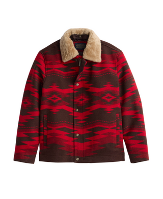 Pendleton Silverton Shearling Collar Wool Coat