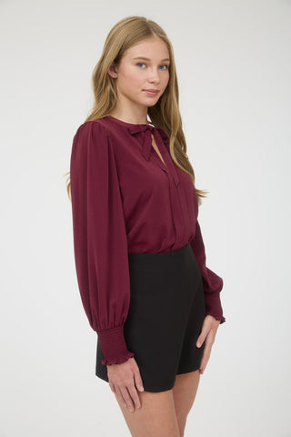 Charlotte Smocked Sleeve Top