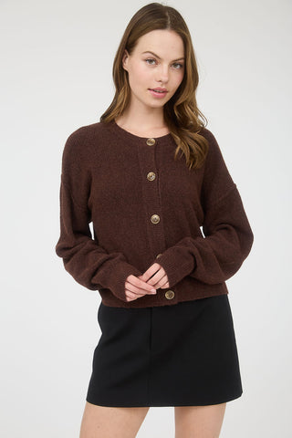 Evelyn Ribbed Knit Cardigan