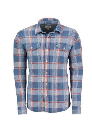 True Grit Sky Plaid Shirt