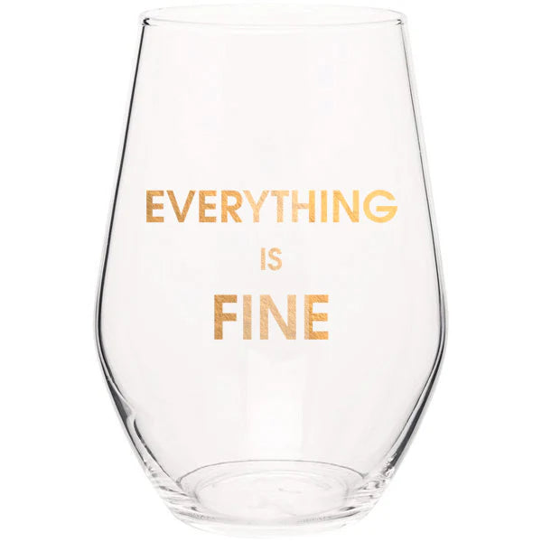 Chez Gagne Stemless Wine Glasses