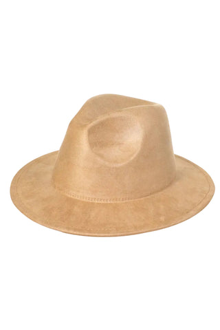 Suede Original Peach Top Fedora Hats