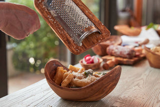 Verve Italian Olivewood Flat Cheese Grater