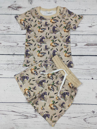 Baby Boy Duck Printed Short Set