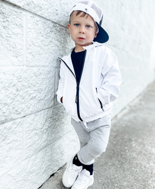 Little Bipsy Kids White Windbreaker