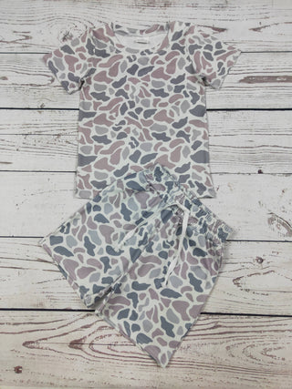 Baby Boy Camo Printed Short Set