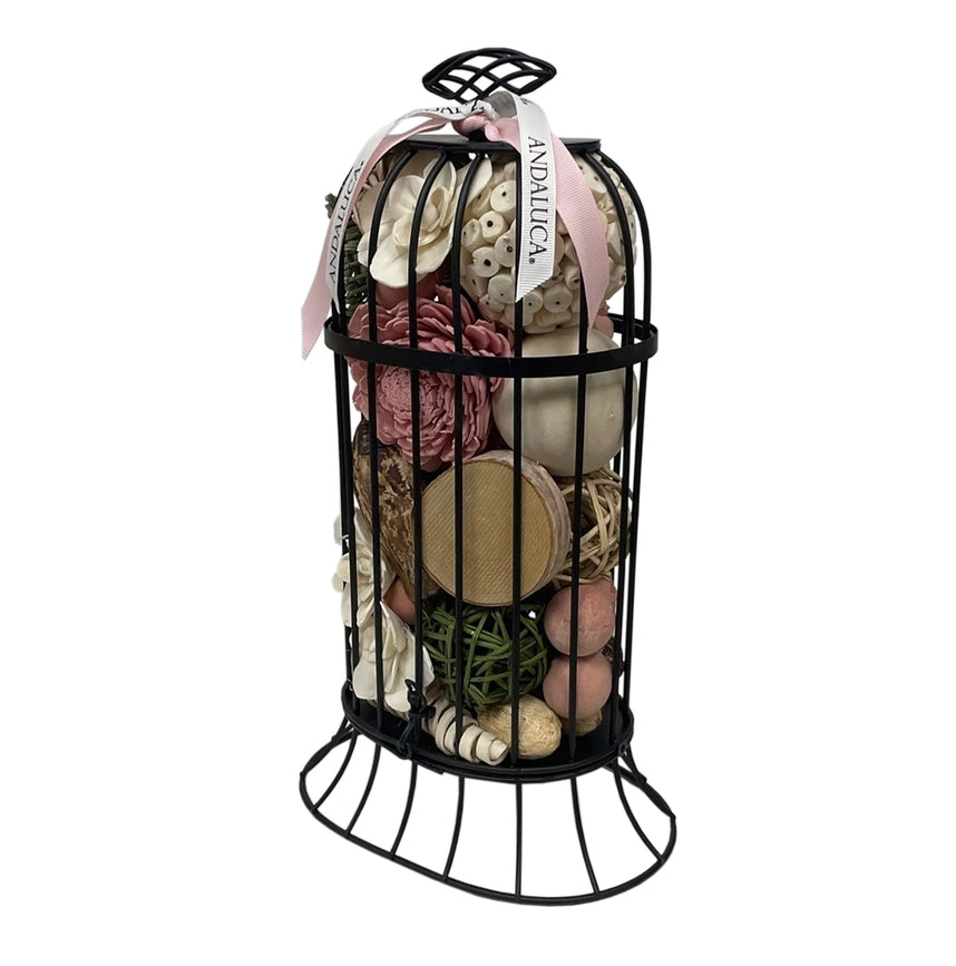 Andaluca Caged Potpourri Garden Bell Peony & Oak