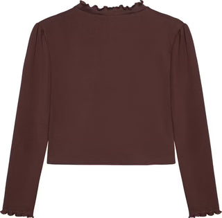 Minymo Girls Sparkle Ribbed Top