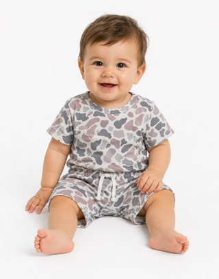 Baby Boy Camo Print Short Set