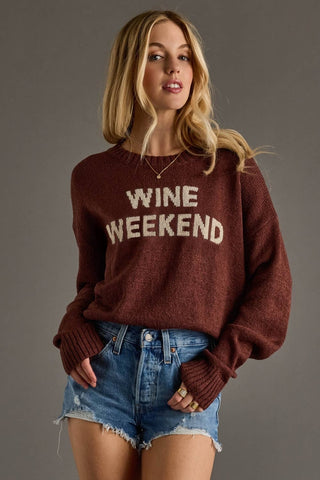 Panache Apparel Jana Wine Weekend Sweater