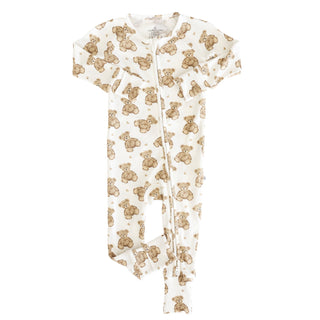 Caden Lane Baby Beary Sweet Zip Romper