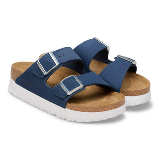 Birkenstock Arizona Platform in New Navy