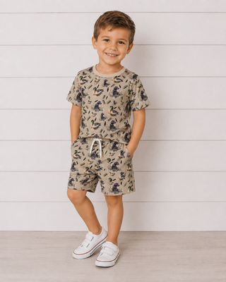 Boys Duck Print Short Set