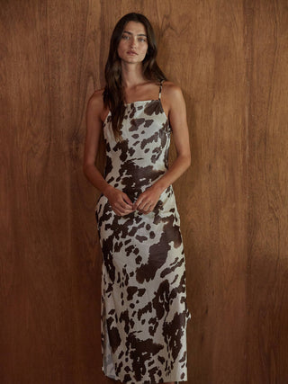Bethany Cow Print Dress