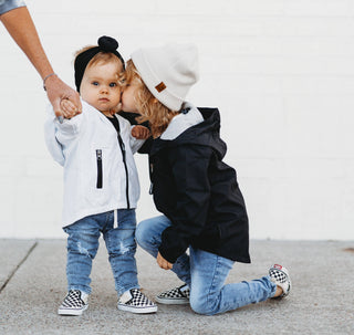 Little Bipsy Kids Black Windbreaker