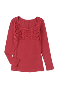 Finley Lace Crochet Top Extended