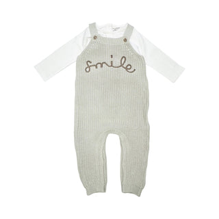 Viverano Smile Embroidered Sweater Overall Set