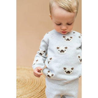 Viverano Baby Boy Frenchie Pullover Set