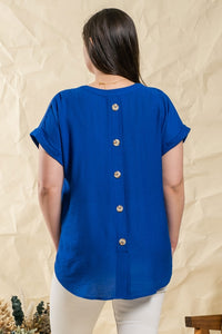 Chelsea Cuffed Sleeves Woven Top