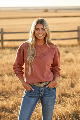 Miss Me Beth West Lace Sweater