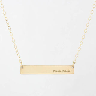 Everly Made Mama Classic Bar Necklace