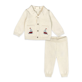Viverano Sailboat Embroidered Pocket Shirt and Pants