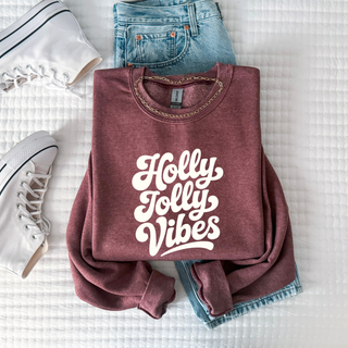 Holly Jolly Vibes Crewneck Sweatshirt