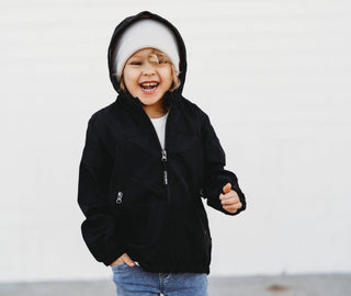 Little Bipsy Kids Black Windbreaker