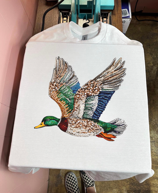 Lisa Faux Rhinestone Mallard Tee
