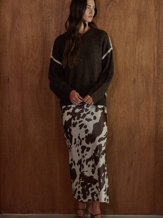 Bethany Cow Print Dress