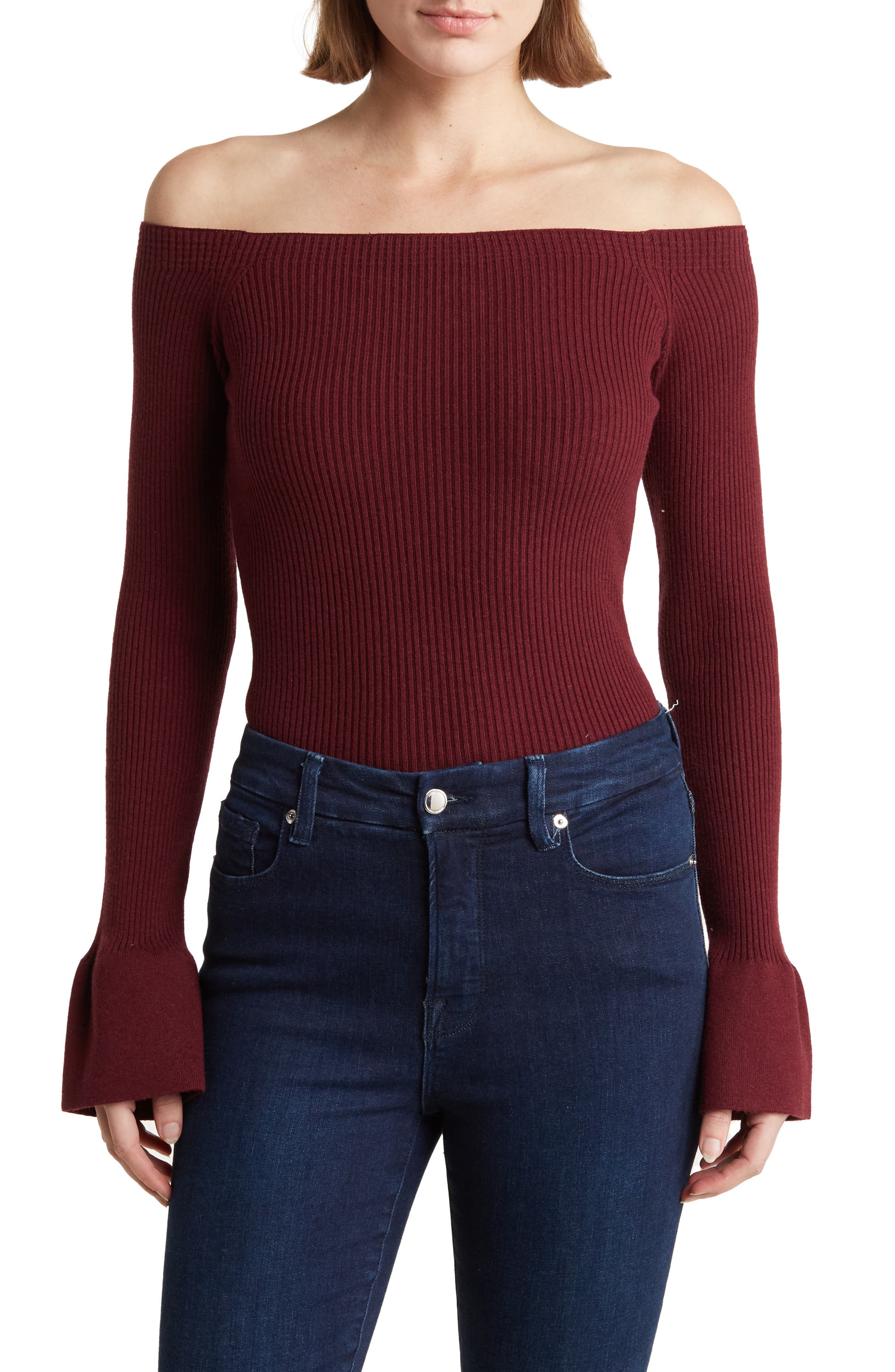 7 for all Mankind Off the Shoulder Sweater