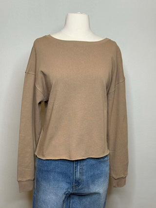 Commons Womens Monica French Terry Crop Top