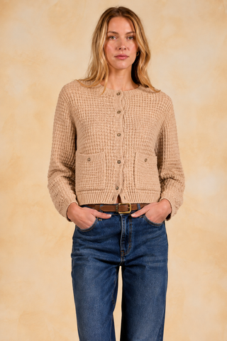 Elan Candice Button Cardigan