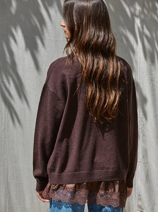 Chelsea Lace Underlay Sweater