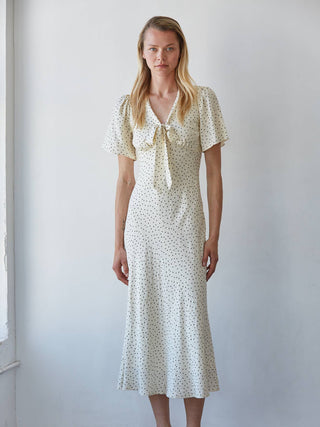 Bailey Dotted Midi Dress