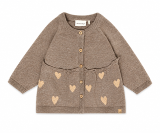 Minymo Baby Girls Heart Cardigan