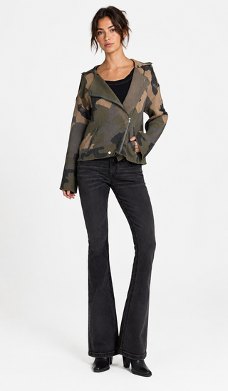 Miss Me Deidre Camo Moto Jacket