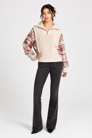 Miss Me Jenny Quarter Zip Sweater