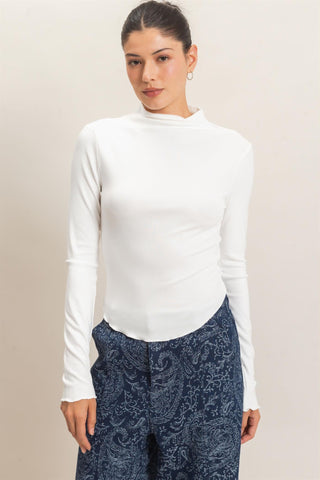Kendra Ruffle Hem Top