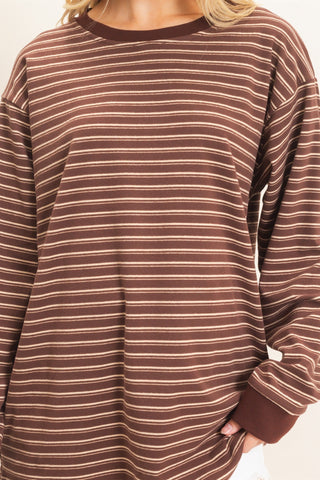 Brinley Striped Crew Top